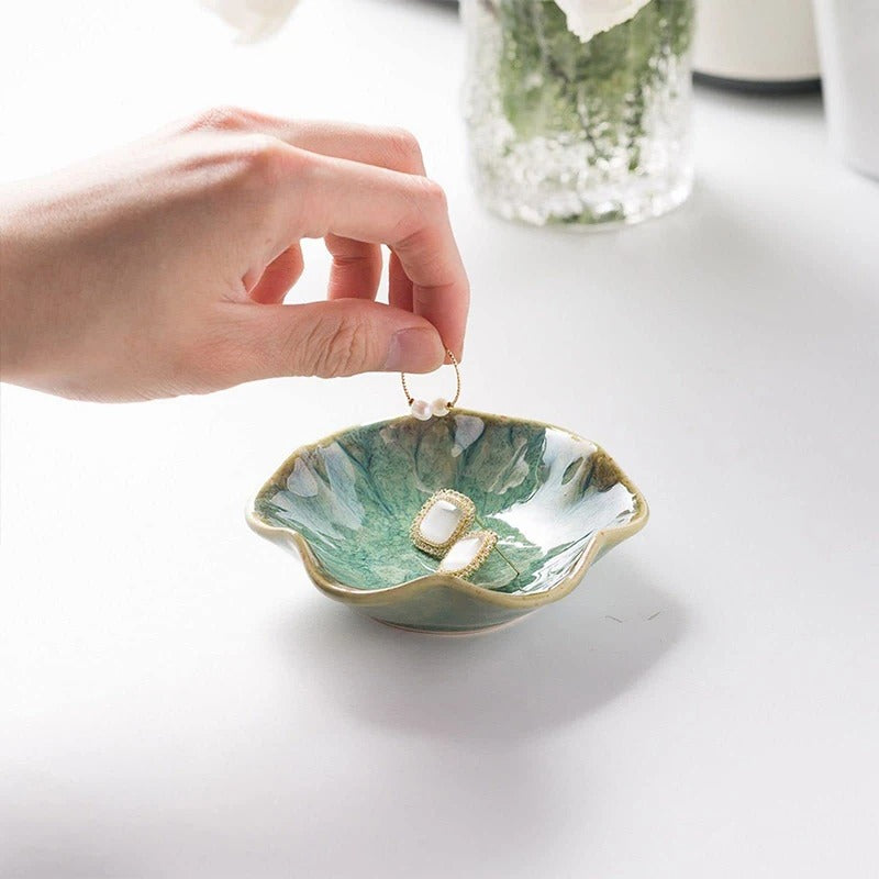 Lotus Ceramic Jewellery Tray